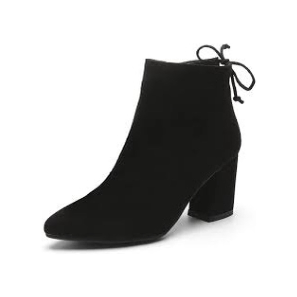 Faux Suede Ankle Boots